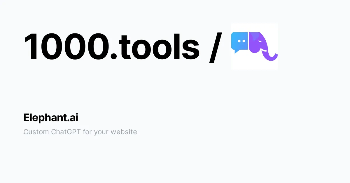 Sql Tools Elephant Icon Elephant.ai