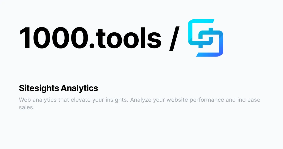 Sitesights Analytics