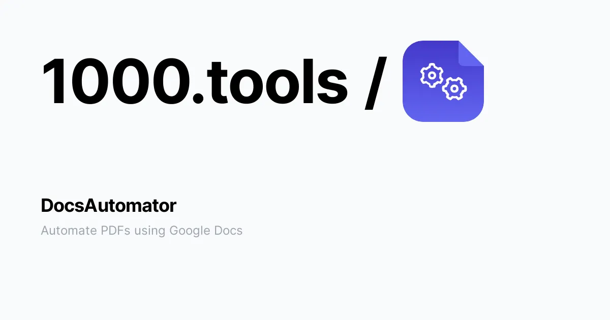 DocsAutomator