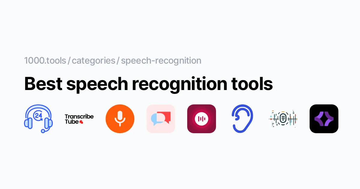 best speech recognition tools