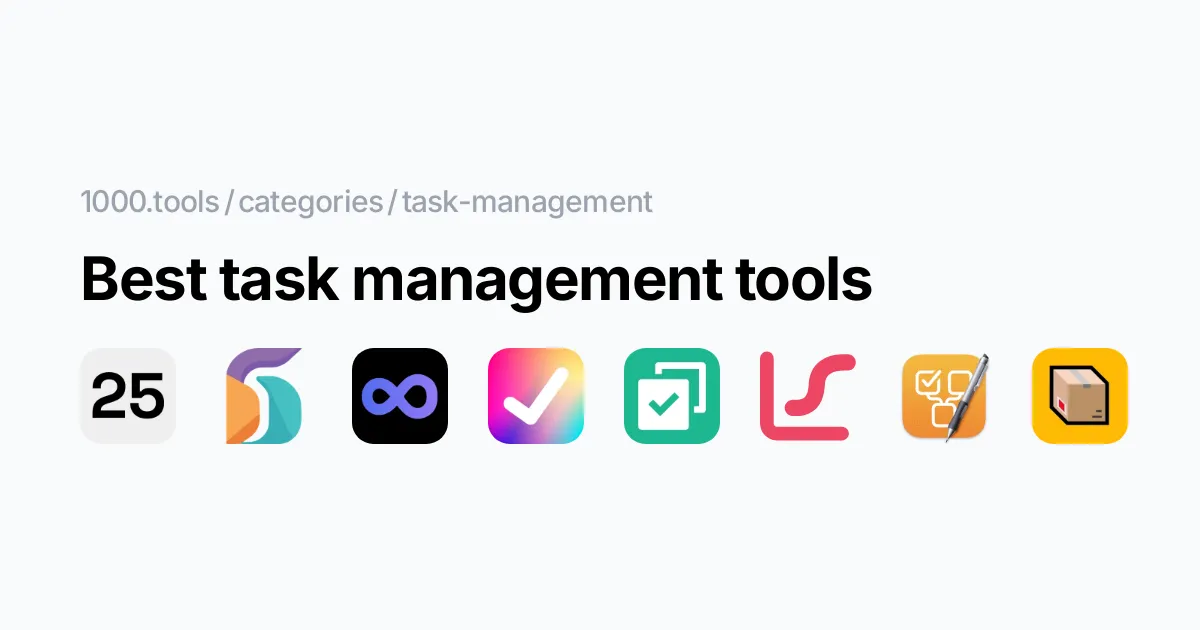 Best task management tools - 1000.tools