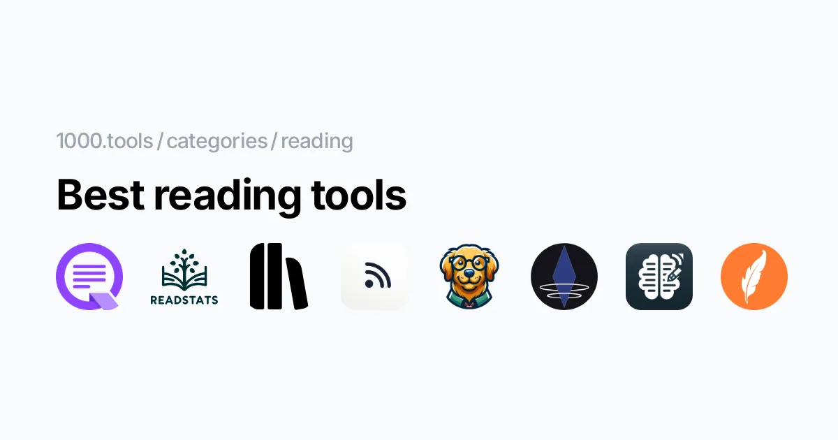 Best reading tools - 1000.tools