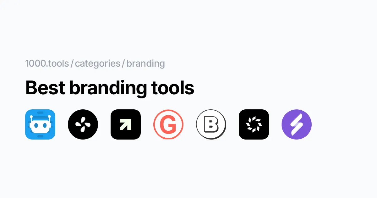 Best Branding Tools 1000tools