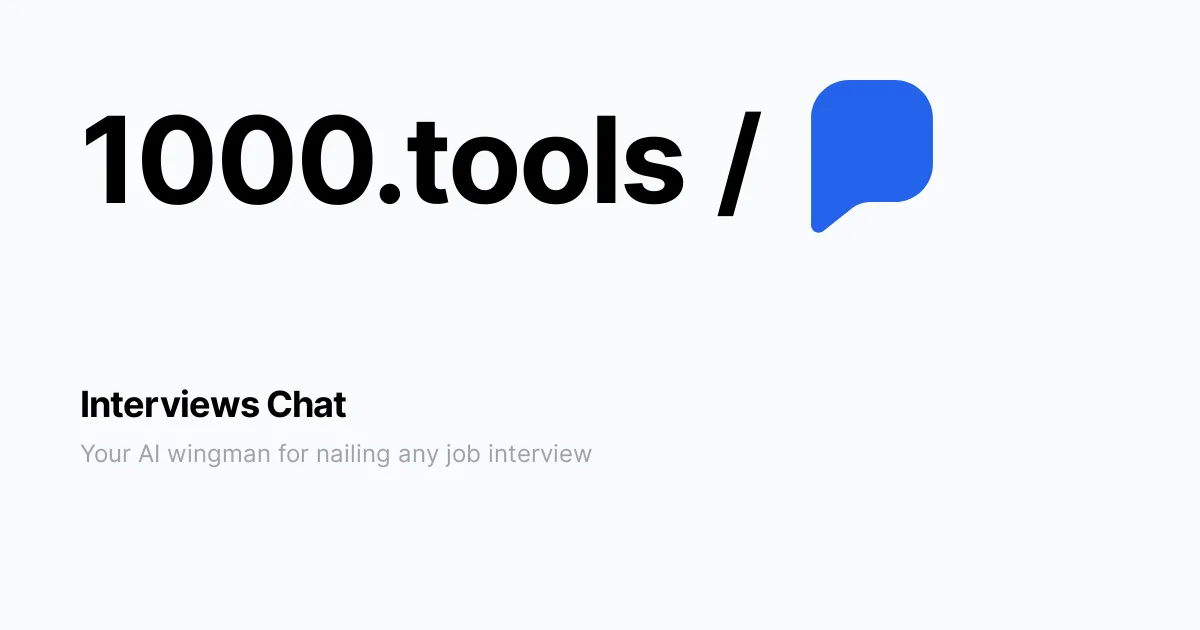Interviews Chat